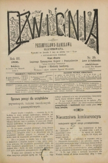 Dźwignia Przemysłowo-Handlowa Illustrowana : organ oficyalny Krajowego Towarzystwa Kupców i Przemysłowców tudzież Lwowskiego Towarzystwa Kupców i Młodzieży Handlowej. R.3, nr 20 (15 października 1896)