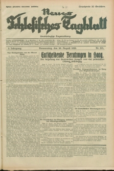 Neues Schlesisches Tagblatt : unabhängige Tageszeitung. Jg.2, Nr. 231 (29 August 1929)