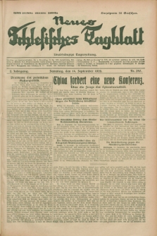 Neues Schlesisches Tagblatt : unabhängige Tageszeitung. Jg.2, Nr. 247 (14 September 1929)