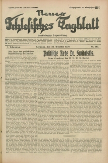 Neues Schlesisches Tagblatt : unabhängige Tageszeitung. Jg.2, Nr. 283 (20 Oktober 1929)