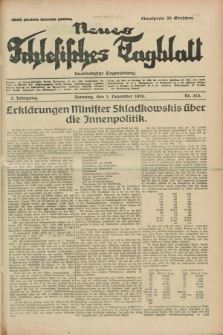 Neues Schlesisches Tagblatt : unabhängige Tageszeitung. Jg.2, Nr. 323 (1 Dezember 1929)
