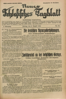 Neues Schlesisches Tagblatt : unabhängige Tageszeitung. Jg.3, Nr. 211 (8 August 1930)