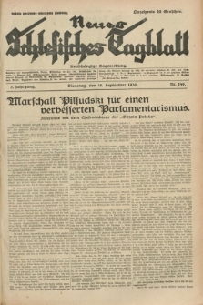 Neues Schlesisches Tagblatt : unabhängige Tageszeitung. Jg.3, Nr. 249 (16 September 1930)