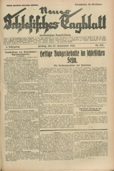 Neues Schlesisches Tagblatt : unabhängige Tageszeitung. Jg.3, Nr. 252 (19 September 1930)