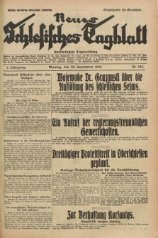 Neues Schlesisches Tagblatt : unabhängige Tageszeitung. Jg.3, Nr. 262 (29 September 1930)