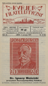 Kurjer Filatelistyczny : organ Pols. Związku Akad. Filatel. : organ Pols. Klubu Filatelist. 1927, nr 41-42