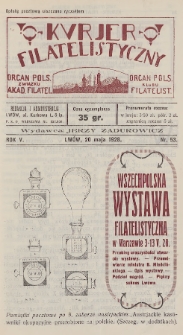 Kurjer Filatelistyczny : organ Pols. Związku Akad. Filatel. : organ Pols. Klubu Filatelist. 1928, nr 53