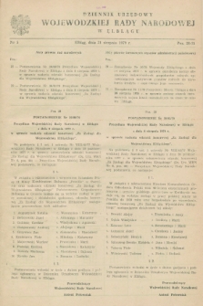 Dziennik Urzędowy Wojewódzkiej Rady Narodowej w Elblągu. 1979, nr 5 (31 sierpnia)