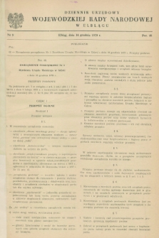 Dziennik Urzędowy Wojewódzkiej Rady Narodowej w Elblągu. 1979, nr 9 (14 grudnia)