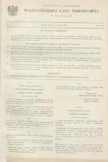 Dziennik Urzędowy Wojewódzkiej Rady Narodowej w Elblągu. 1983, nr 3 (22 czerwca)