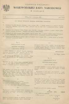 Dziennik Urzędowy Wojewódzkiej Rady Narodowej w Elblągu. 1983, nr 4 (15 sierpnia)