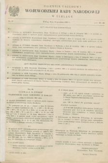 Dziennik Urzędowy Wojewódzkiej Rady Narodowej w Elblągu. 1983, nr 9 (19 grudnia)