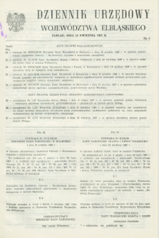 Dziennik Urzędowy Województwa Elbląskiego. 1987, nr 5 (16 kwietnia)