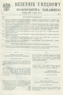 Dziennik Urzędowy Województwa Elbląskiego. 1987, nr 9 (6 lipca)