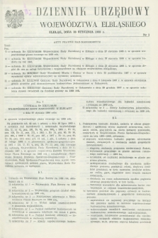 Dziennik Urzędowy Województwa Elbląskiego. 1988, nr 3 (28 stycznia)