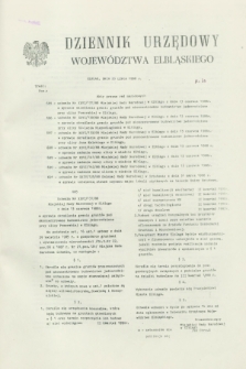 Dziennik Urzędowy Województwa Elbląskiego. 1988, nr 20 (20 lipca)