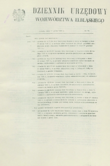 Dziennik Urzędowy Województwa Elbląskiego. 1989, nr 18 (17 lipca)