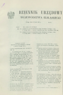 Dziennik Urzędowy Województwa Elbląskiego. 1989, nr 19 (20 lipca)