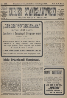 Kurjer Stanisławowski : polski organ kresowy. R.39 (1926), nr 289