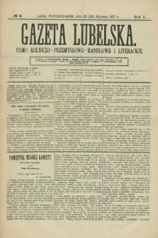 Gazeta Lubelska : pismo rolniczo-przemysłowo-handlowe i literackie. R.2, № 9 (22 stycznia 1877)