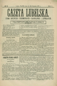 Gazeta Lubelska : pismo rolniczo-przemysłowo-handlowe i literackie. R.2, № 11 (26 stycznia 1877)