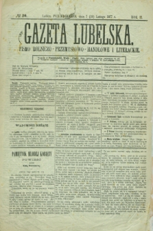 Gazeta Lubelska : pismo rolniczo-przemysłowo-handlowe i literackie. R.2, № 20 (19 lutego 1877)