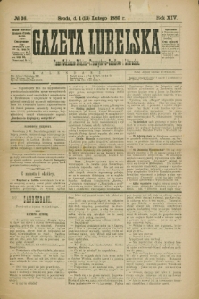 Gazeta Lubelska : pismo codzienne rolniczo-przemysłowo-handlowe i literackie. R.14, № 36 (13 lutego 1889)