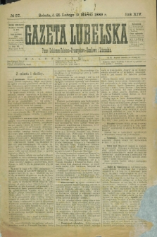 Gazeta Lubelska : pismo codzienne rolniczo-przemysłowo-handlowe i literackie. R.14, № 57 (9 marca 1889)