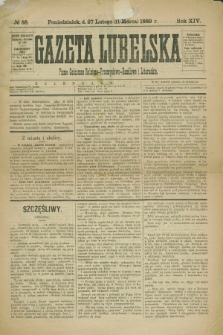 Gazeta Lubelska : pismo codzienne rolniczo-przemysłowo-handlowe i literackie. R.14, № 58 (11 marca 1889)