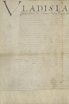 Dokument króla Władysława IV potwierdzający zwolnienia nieruchomości w Krzepicach, nadane przez poprzedników