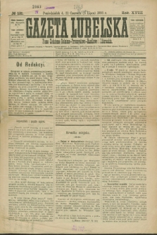 Gazeta Lubelska : pismo codzienne rolniczo-przemysłowo-handlowe i literackie. R.18, № 131 (3 lipca 1893)