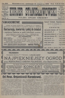 Kurjer Stanisławowski : polski organ kresowy. R.38 (1925), nr 255