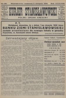 Kurjer Stanisławowski : polski organ kresowy. R.38 (1925), nr 261