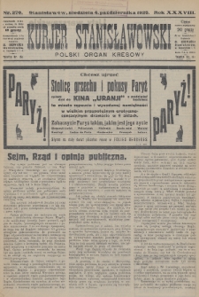 Kurjer Stanisławowski : polski organ kresowy. R.38 (1925), nr 270