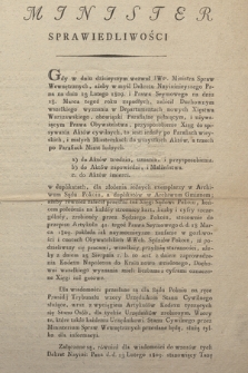 Fragment archiwum Sądu Pokoju w Krzeszowicach, z lat 1810-1815