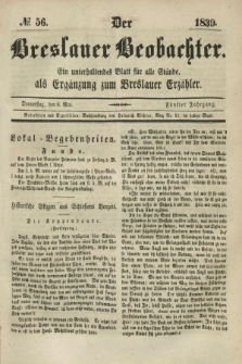 Der Breslauer Beobachter. Ein unterhaltendes Blatt für alle Stände, als Ergänzung zum Breslauer Erzähler. Jg.5, № 56 (9 Mai 1839)