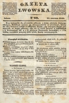 Gazeta Lwowska. 1845, nr 69