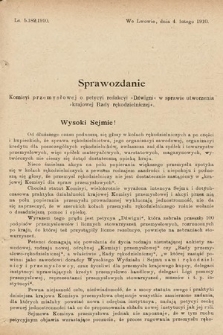 [Kadencja IX, sesja I, al. 1208] Alegata do Sprawozdań Stenograficznych z Pierwszej Sesyi Dziewiątego Peryodu Sejmu Krajowego Królestwa Galicyi i Lodomeryi z Wielkiem Księstwem Krakowskiem z roku 1913. Alegat 1208