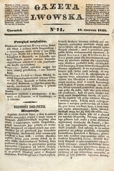 Gazeta Lwowska. 1845, nr 71