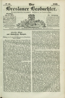 Der Breslauer Beobachter. Ein Unterhaltungs-Blatt für alle Stände. Als Ergänzung zum Breslauer Erzähler. Jg.9, № 55 (9 Mai 1843)