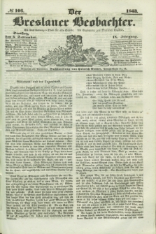 Der Breslauer Beobachter. Ein Unterhaltungs-Blatt für alle Stände. Als Ergänzung zum Breslauer Erzähler. Jg.9, № 106 (5 September 1843)