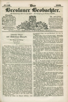 Der Breslauer Beobachter. Ein Unterhaltungs-Blatt für alle Stände. Als Ergänzung zum Breslauer Erzähler. Jg.9, № 118 (3 Oktober 1843)