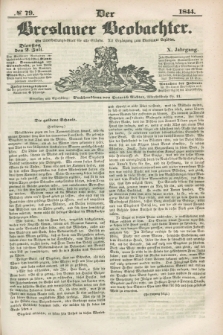 Der Breslauer Beobachter. Ein Unterhaltungs-Blatt für alle Stände. Als Ergänzung zum Breslauer Erzähler. Jg.10, № 79 (2 Juli 1844)
