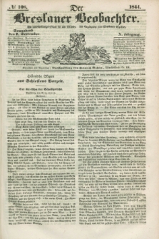 Der Breslauer Beobachter. Ein Unterhaltungs-Blatt für alle Stände. Als Ergänzung zum Breslauer Erzähler. Jg.10, № 108 (7 September 1844)