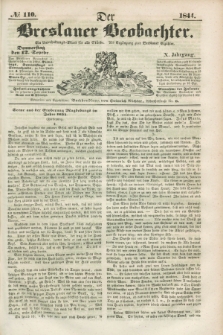 Der Breslauer Beobachter. Ein Unterhaltungs-Blatt für alle Stände. Als Ergänzung zum Breslauer Erzähler. Jg.10, № 110 (12 September 1844)