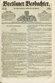 Breslauer Beobachter. Ein Unterhaltungs-Blatt für alle Stände. Jg.11, № 13 (23 Januar 1845)