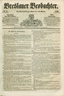 Breslauer Beobachter. Ein Unterhaltungs-Blatt für alle Stände. Jg.11, № 17 (30 Januar 1845)