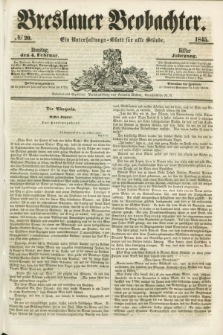 Breslauer Beobachter. Ein Unterhaltungs-Blatt für alle Stände. Jg.11, № 20 (4 Februar 1845)