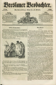 Breslauer Beobachter. Ein Unterhaltungs-Blatt für alle Stände. Jg.11, № 35 (2 März 1845)