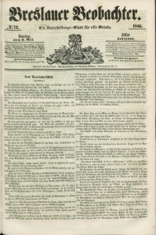 Breslauer Beobachter. Ein Unterhaltungs-Blatt für alle Stände. Jg.11, № 72 (6 Mai 1845)